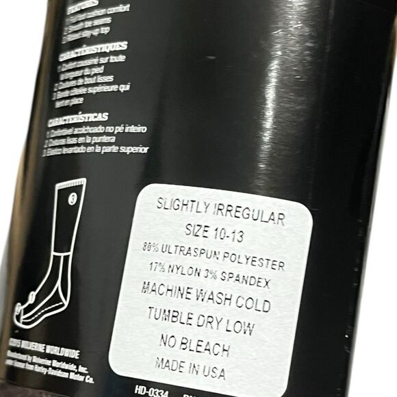 Harley-Davidson Wolverine Men’s Black and Gray Riding Socks, 2 Pairs, NWT - Picture 7 of 7